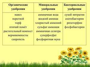 Минеральные удобрения