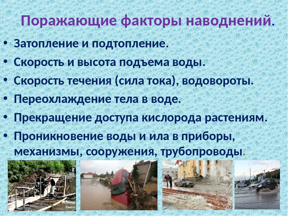 Типы наводнений и их метеорологические предпосылки