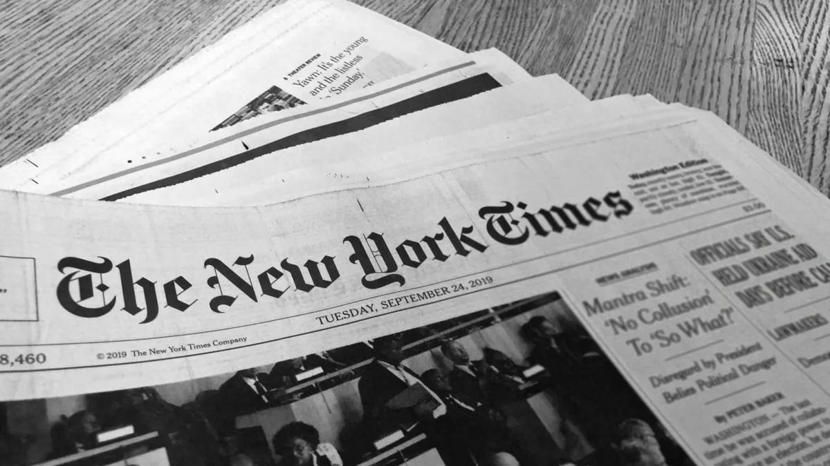Роль The New York Times в крупных событиях