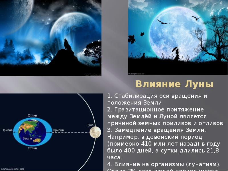 Влияние лунных фаз на осадки